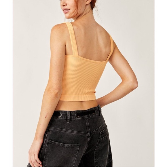 FP Movement by Free People Solid Rib Brami in Sunburst Lt Orange Size L/XL NWT - Picture 5 of 8